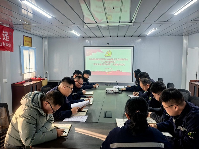 韓城昇隆公司黨支部開展“廉潔之路,警示在途”主題黨日活動