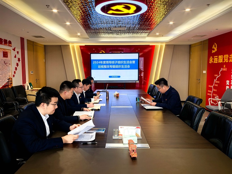 智引公司黨總支召開(kāi)2024年度領(lǐng)導(dǎo)班子組織生活會(huì)暨巡視整改專題組織生活會(huì)