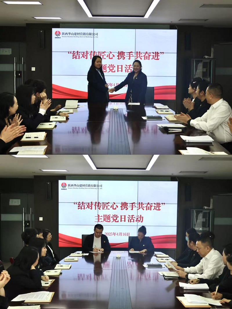 華山營銷公司黨支部開展“結(jié)對傳匠心 攜手共奮進”主題黨日活動
